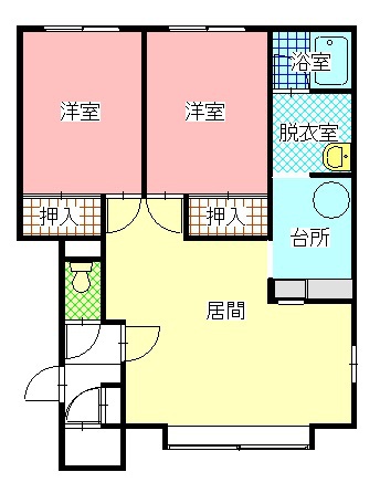 キャロルⅡ１０５間取図