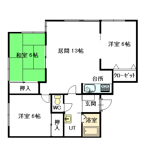 クオリス柴２０１間取図