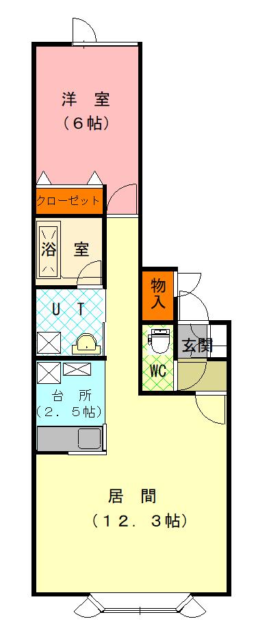 トレニア１０１間取図
