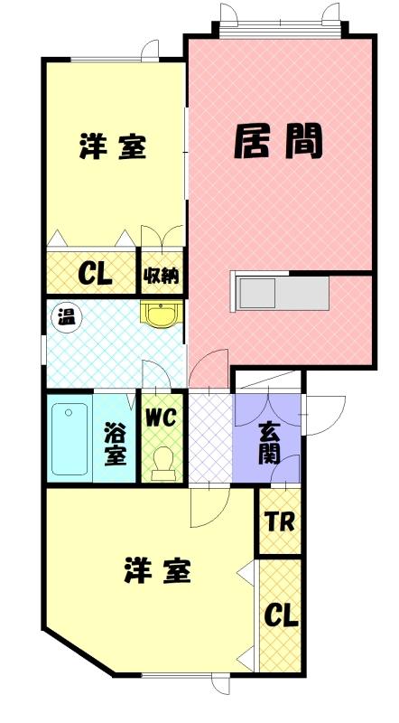 アンダンテＤ308間取図