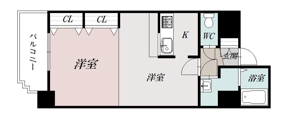 ノルテ６条通弐番館0702間取図