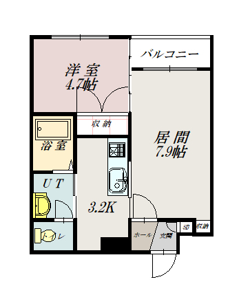 エスポアール３１０401間取図