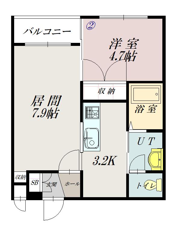 エスポアール３１０402間取図