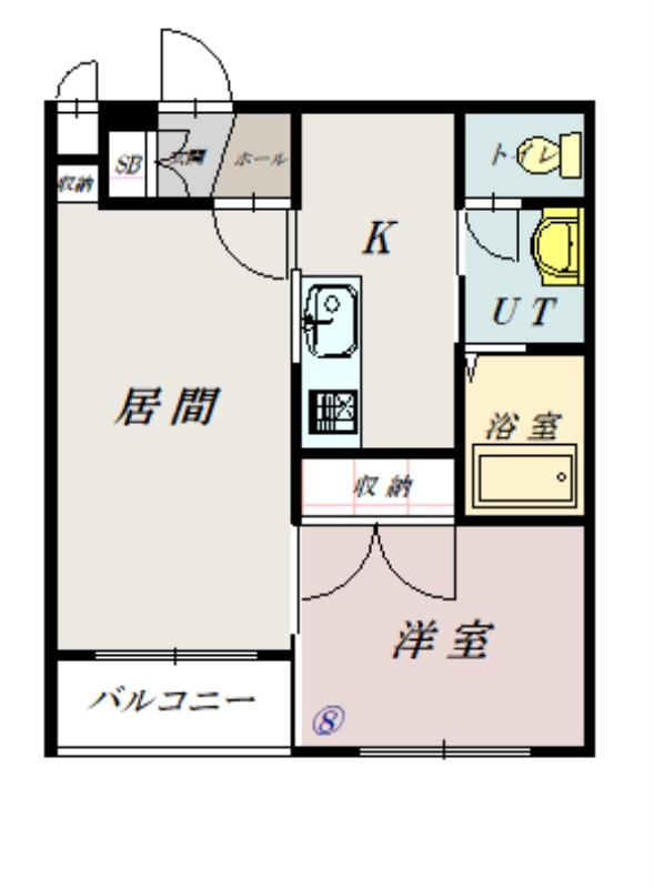 エスポアール３１０１０８間取図