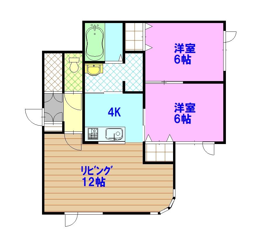 ＡＶＯＮ　ＨＯＵＳＥ２０５間取図