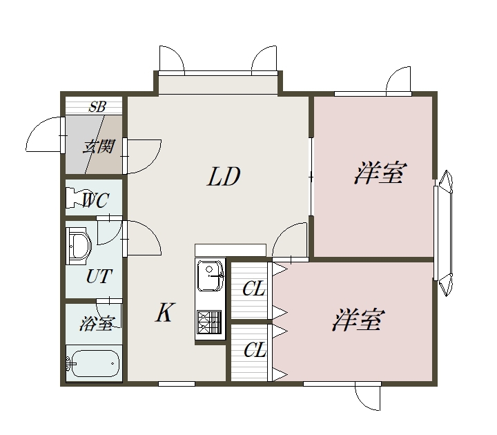 アヴォンリーＡ２０１間取図