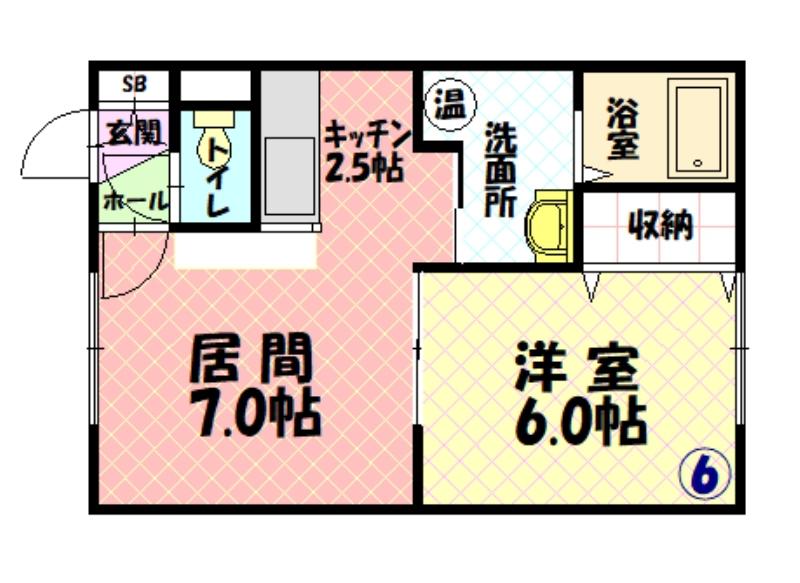 タウンハウス５・４106間取図