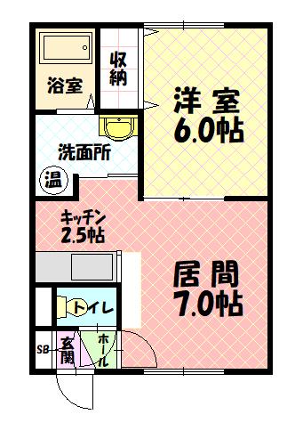 タウンハウス５・４205間取図