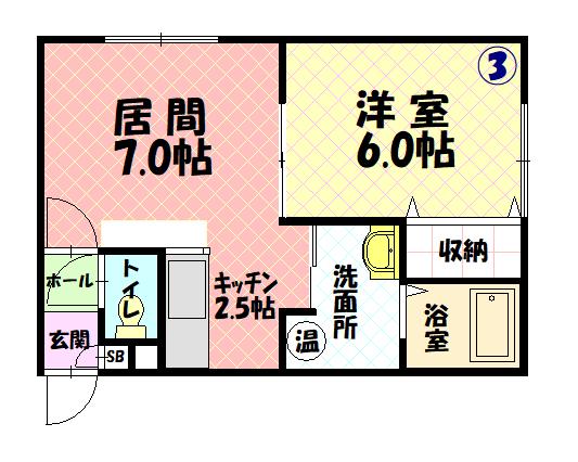 タウンハウス５・４203間取図