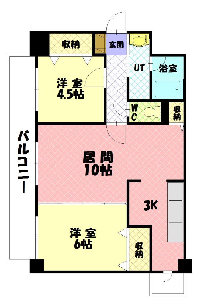 センチュリー旭川２０３間取図
