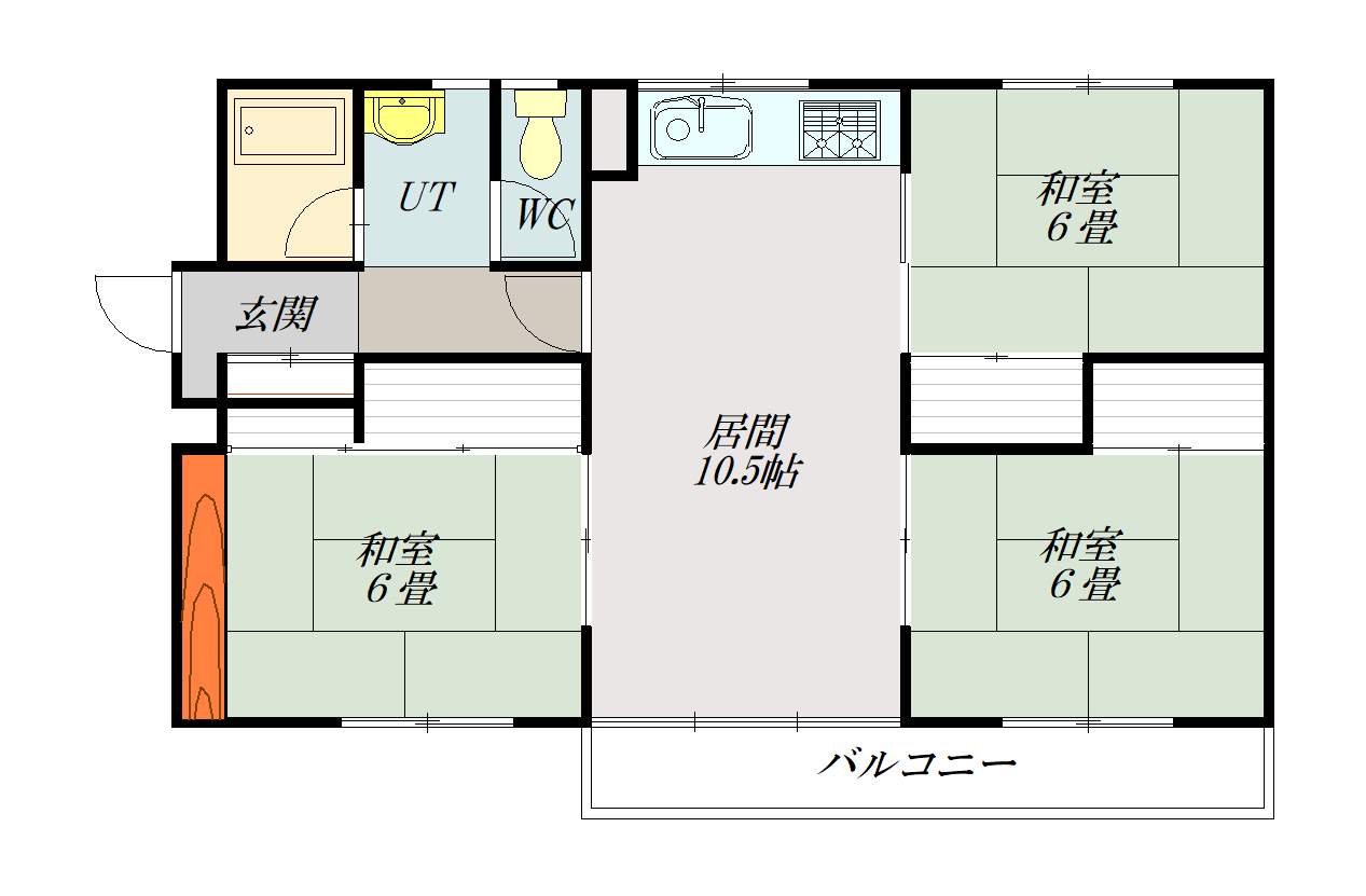 グランド７条B42間取図