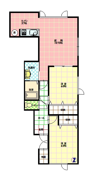 ＮＫカムイ２０２間取図
