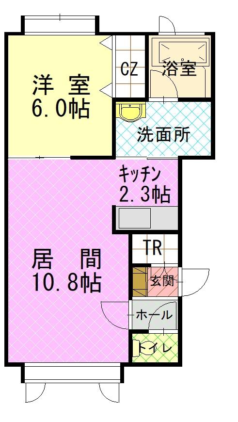 ニューエスパニアⅠＡ２０５間取図