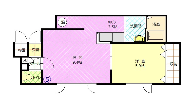 サンライフ東光205間取図