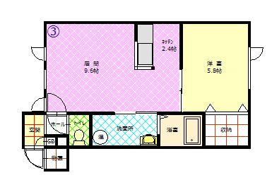 サンライフ東光203間取図