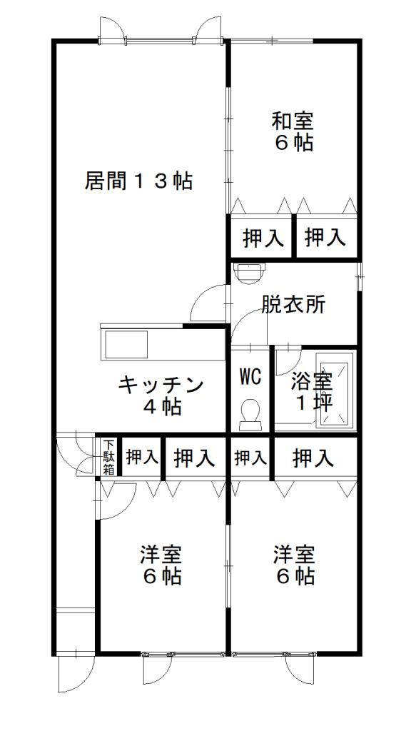 フォーシーズン１０３間取図