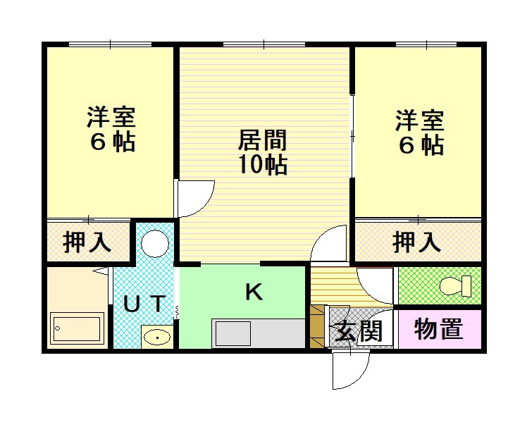 エレガンス１０条２０１間取図