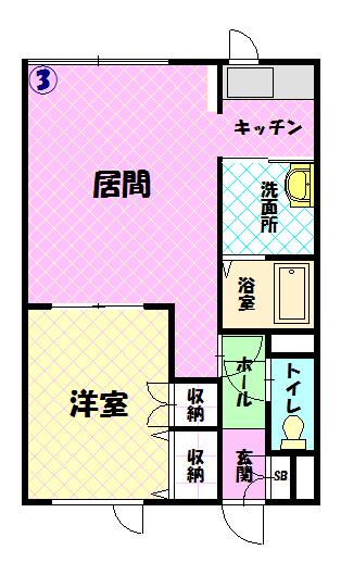 オブジェ１・６１０３間取図