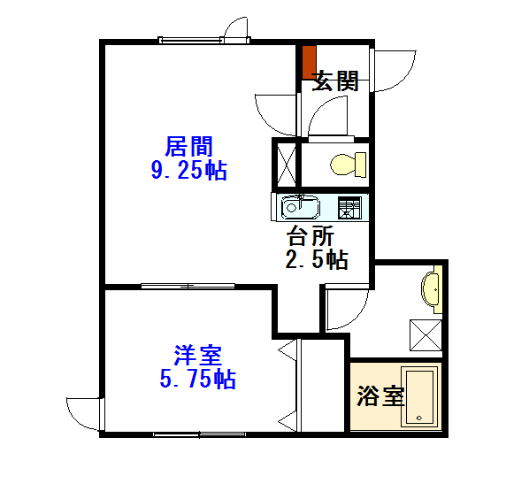 Ｃｒａｄｌｅ202間取図