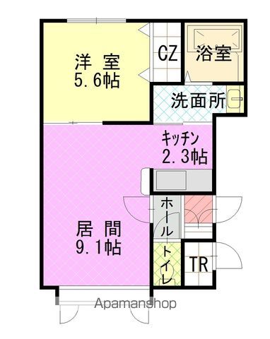 ル・ミュゼ川端２０１間取図