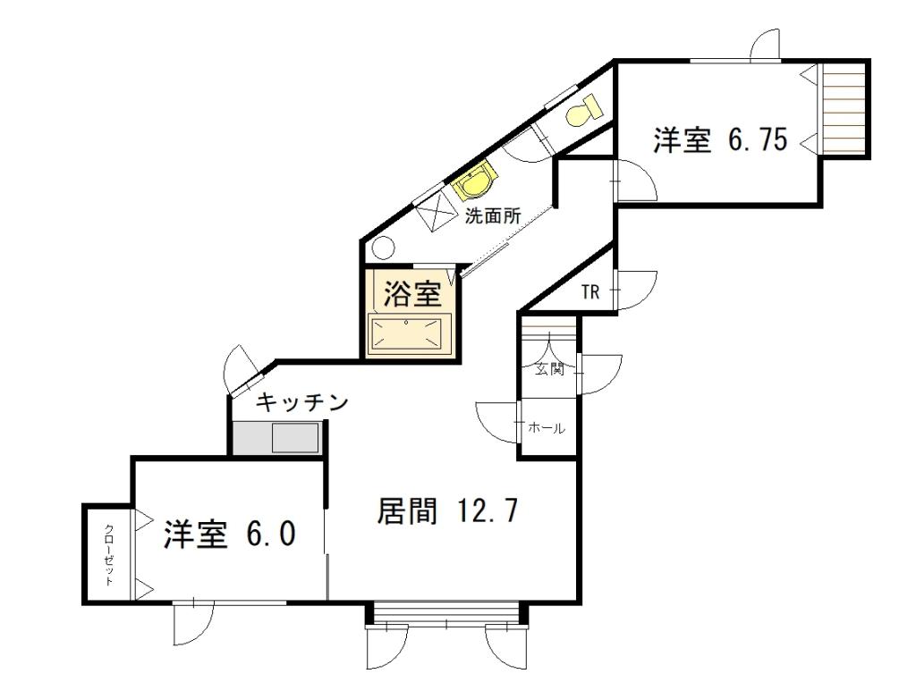 デスターレⅡ１０１間取図