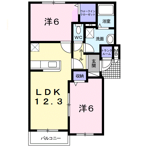 サンリット・かむい303間取図