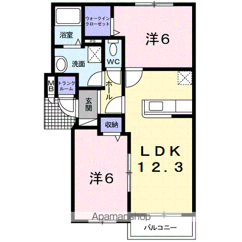 サンリット・かむい302間取図