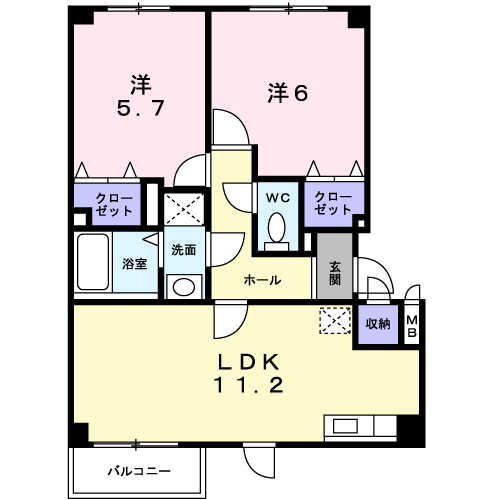 メゾン・ド・ポレール１０４間取図