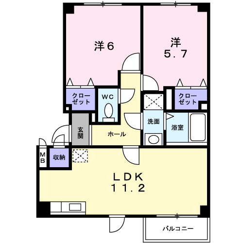 メゾン・ド・ポレール１０１間取図