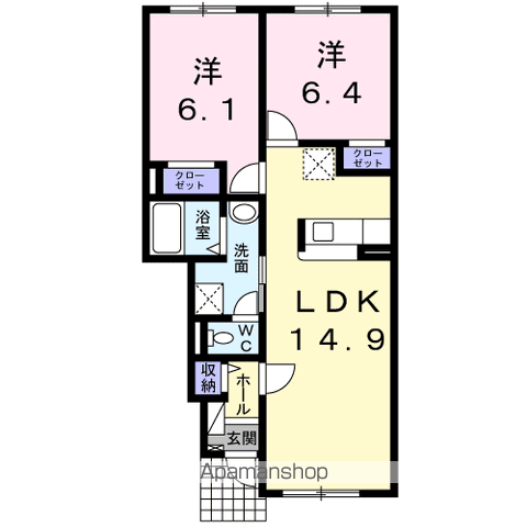 アンジュ102間取図