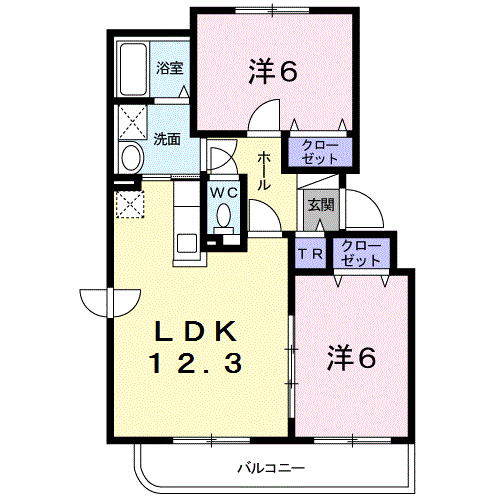 ベルグランデＡ２０５間取図