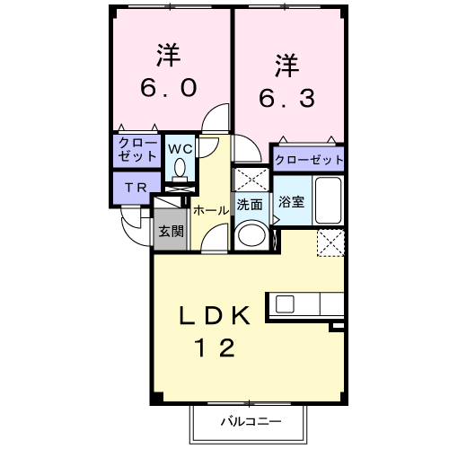 ミニヨン・アンジュⅡ２０２間取図