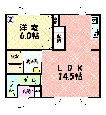春光707アパート202間取図