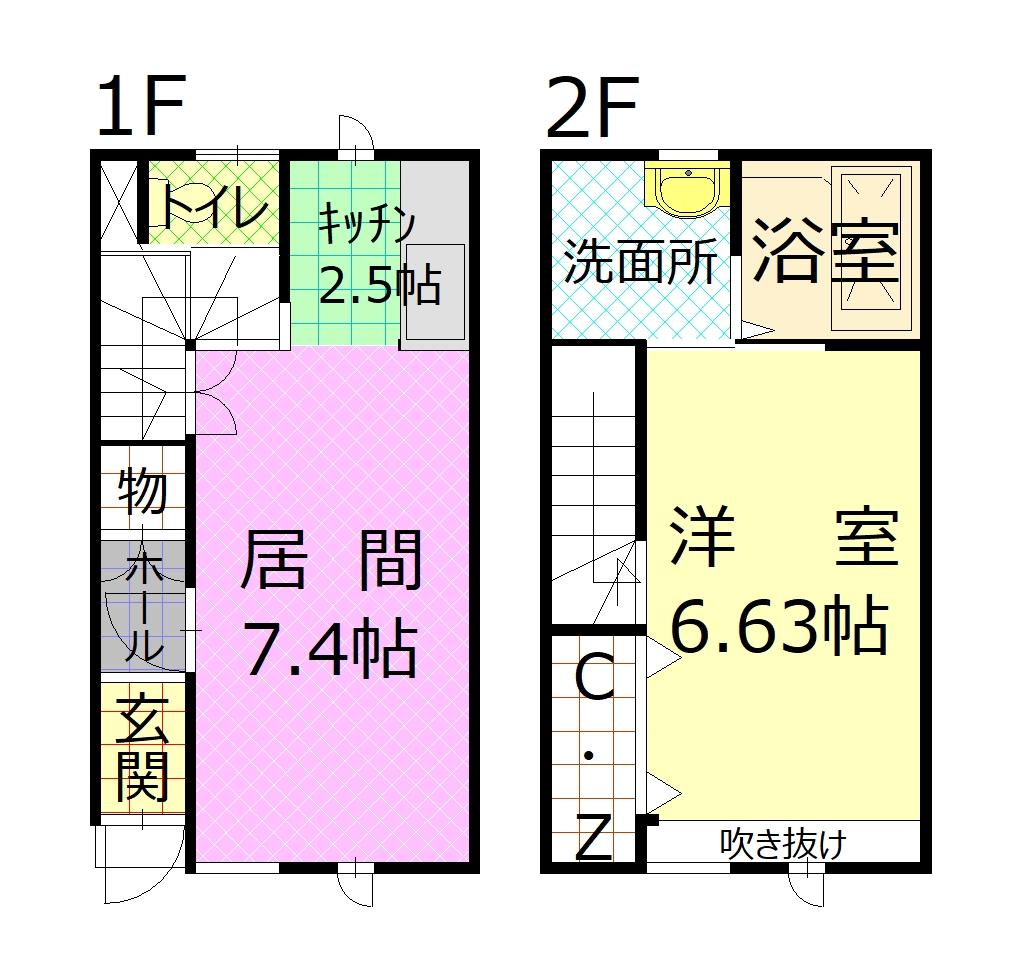 Ｗｅｓｔ　ＥｓｐａｃｅＥ間取図