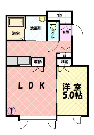 タウンズ７．１９Ｂ１０１間取図