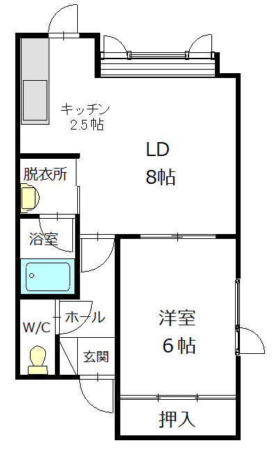 パセオ東光４．１102間取図