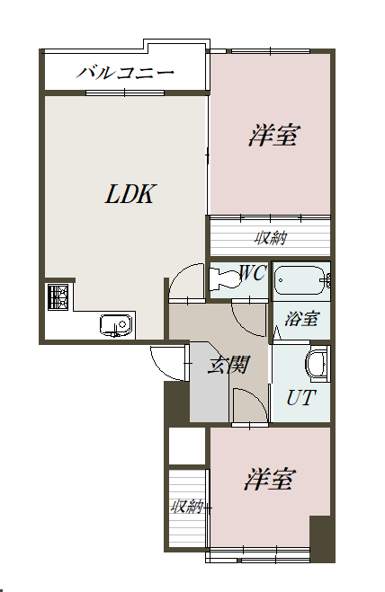 プラザ８０１C-104間取図