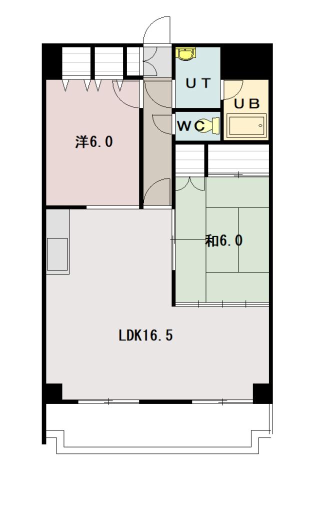 スケア５０９酒井ビル５０３間取図