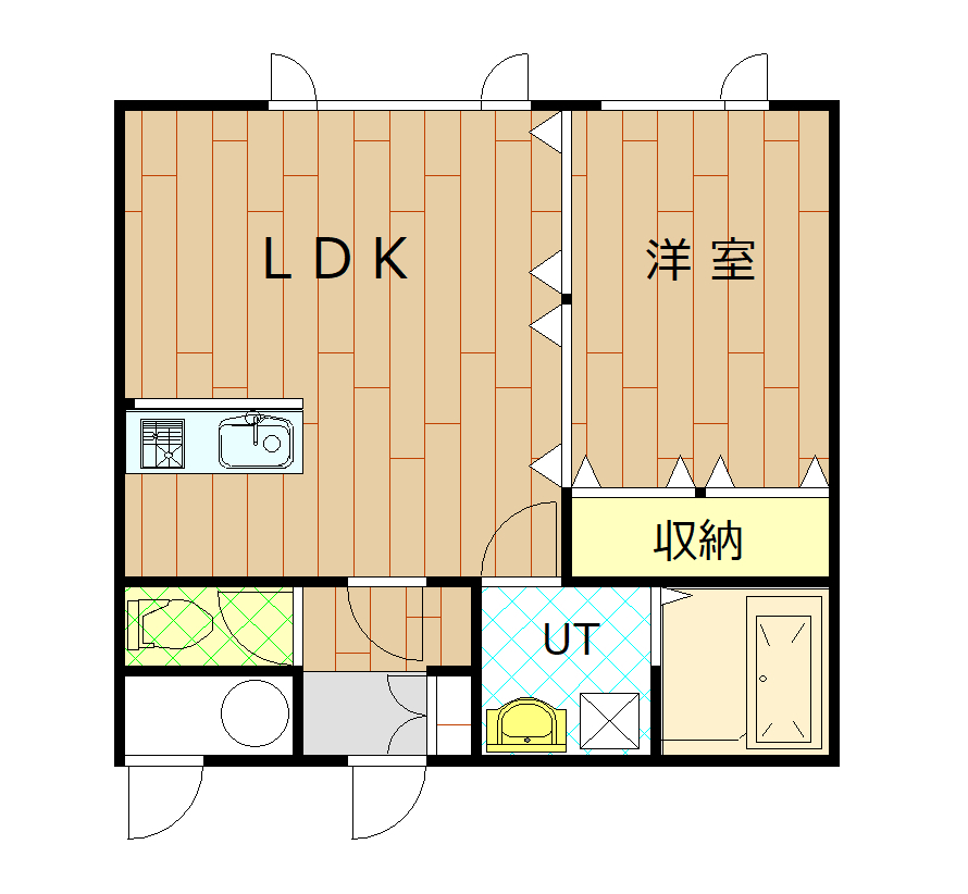 ＳＵＮ　ＮＡＴＵＬＵＸ４０３間取図