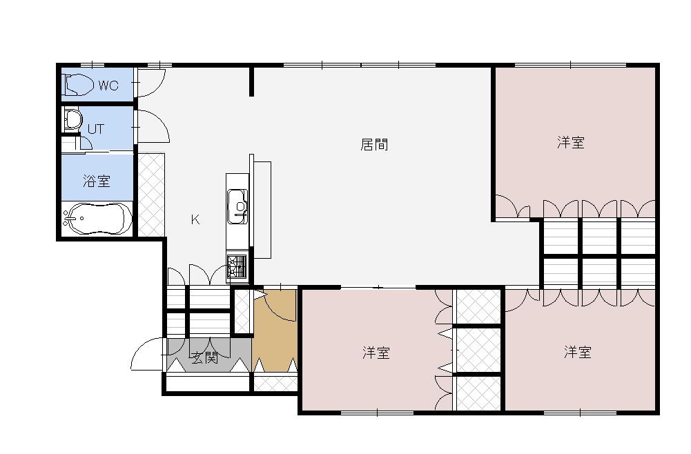 ラルジュ９２３０１間取図