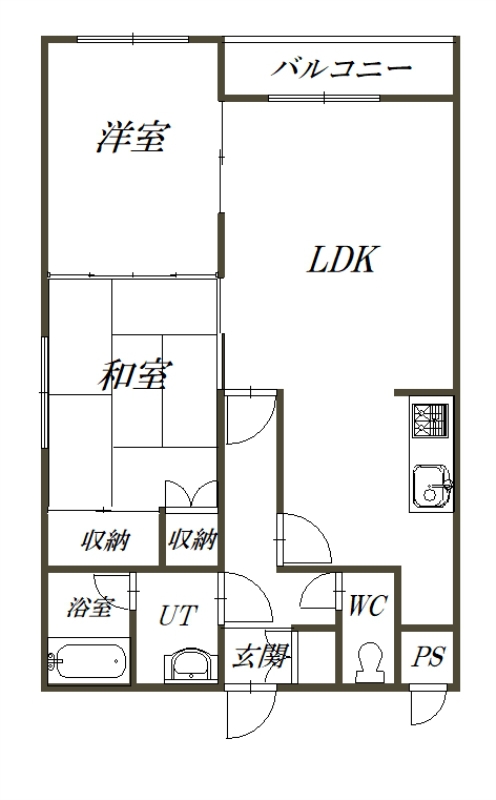 ゴトーハイム308間取図
