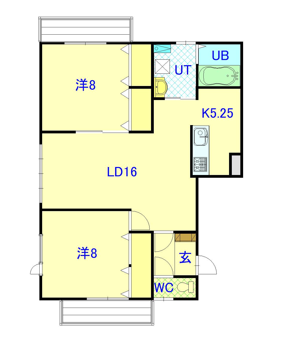 ハッピー412301間取図