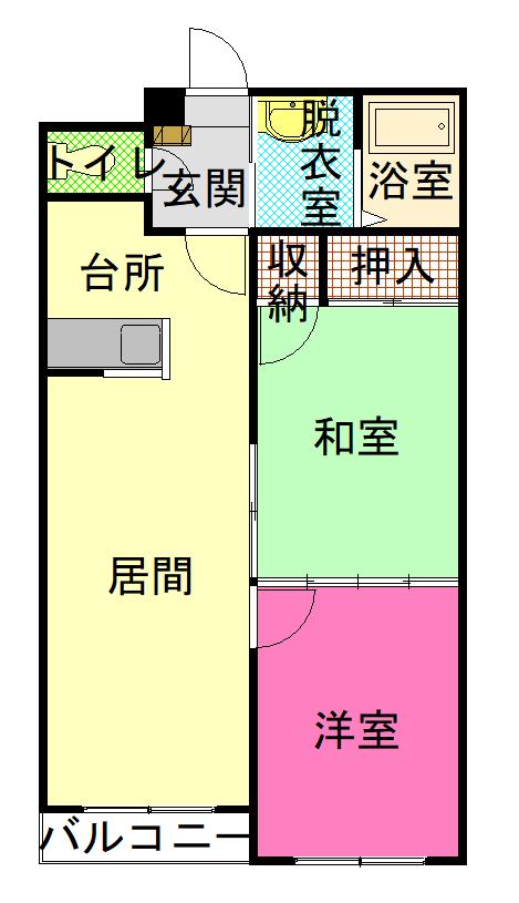 フロンティア大町106間取図