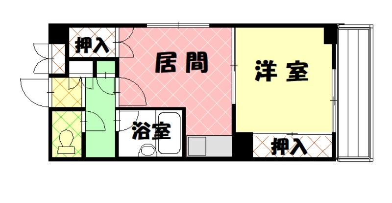 パームコート旭川303間取図