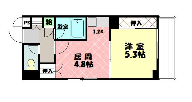 パームコート旭川３０１間取図