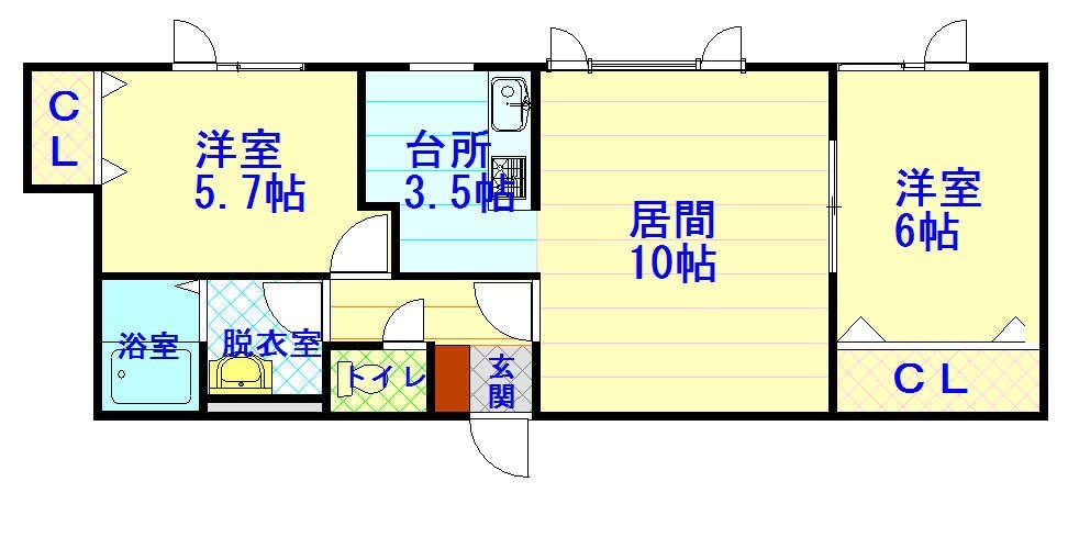 ハイグランド２２０３間取図