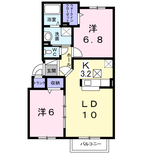 シャイニスター２０３間取図