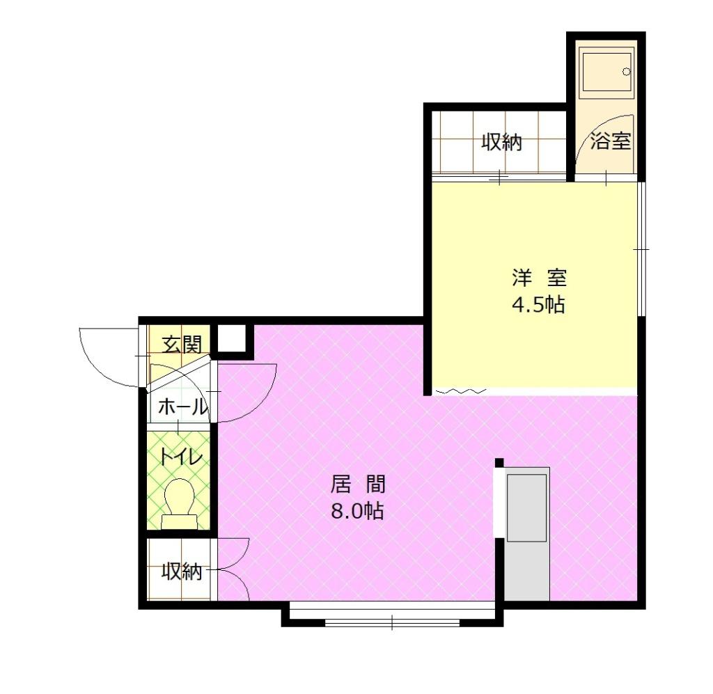 マジョリカＢ201間取図