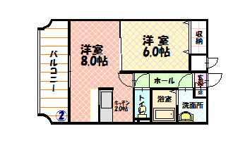 ノルテ1条通0702間取図