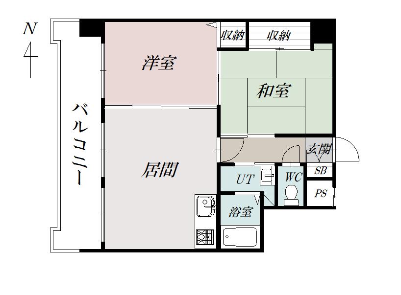 ノルテ６条通0902間取図